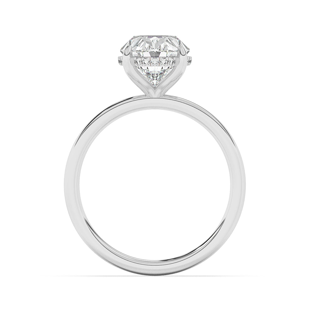 Hidden Halo Engagement Ring 0.10 ctw