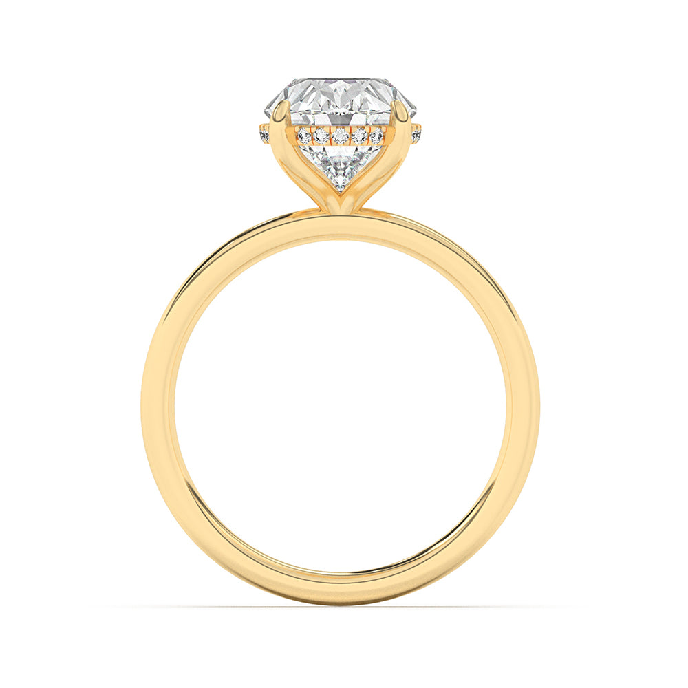 Hidden Halo Engagement Ring 0.10 ctw