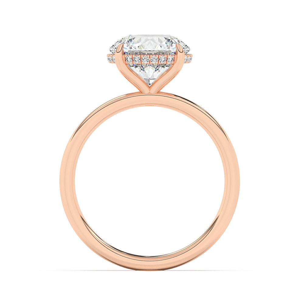 Hidden Halo Engagement Ring 0.10 ctw