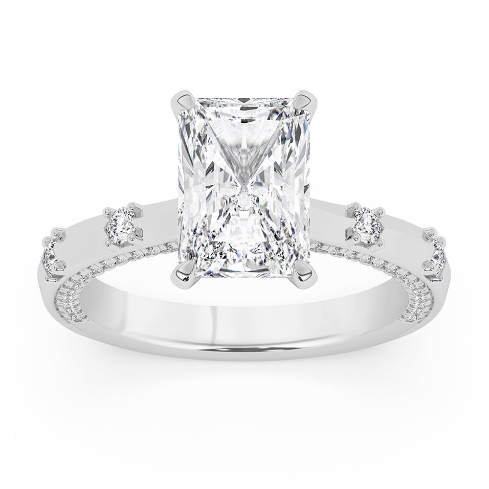 Diamond on Prong Engagement Ring 0.50 ctw