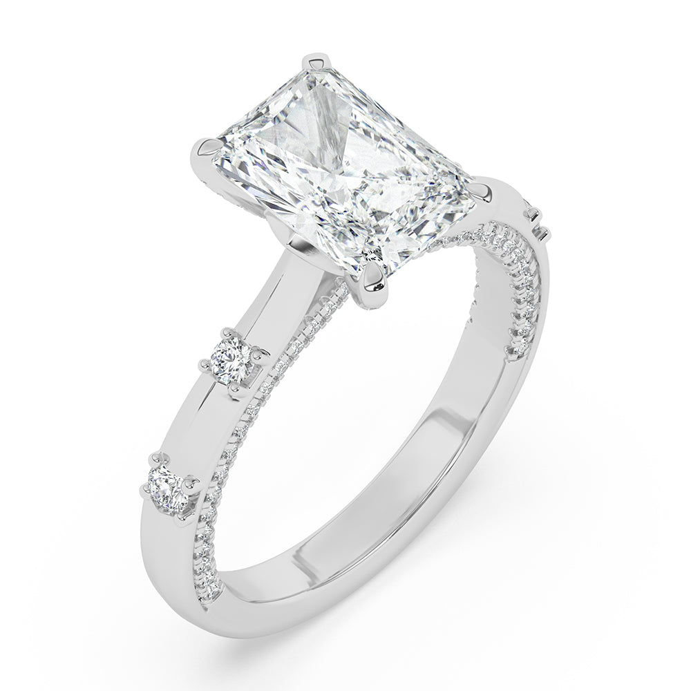 Diamond on Prong Engagement Ring 0.50 ctw