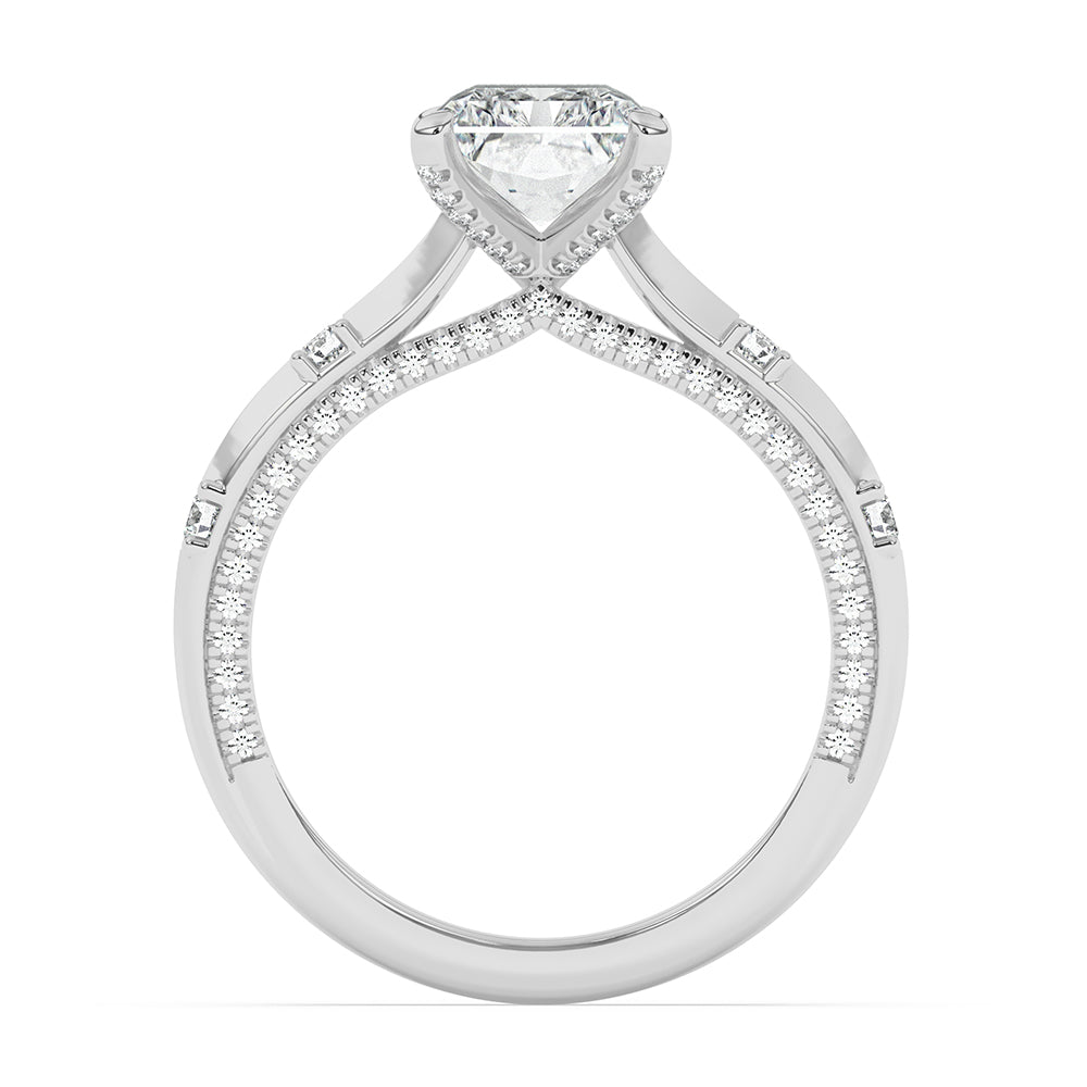 Diamond on Prong Engagement Ring 0.50 ctw