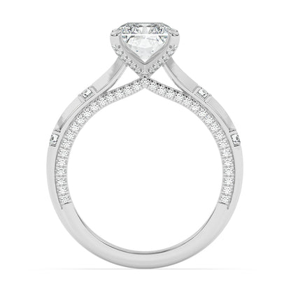 Diamond on Prong Engagement Ring 0.50 ctw