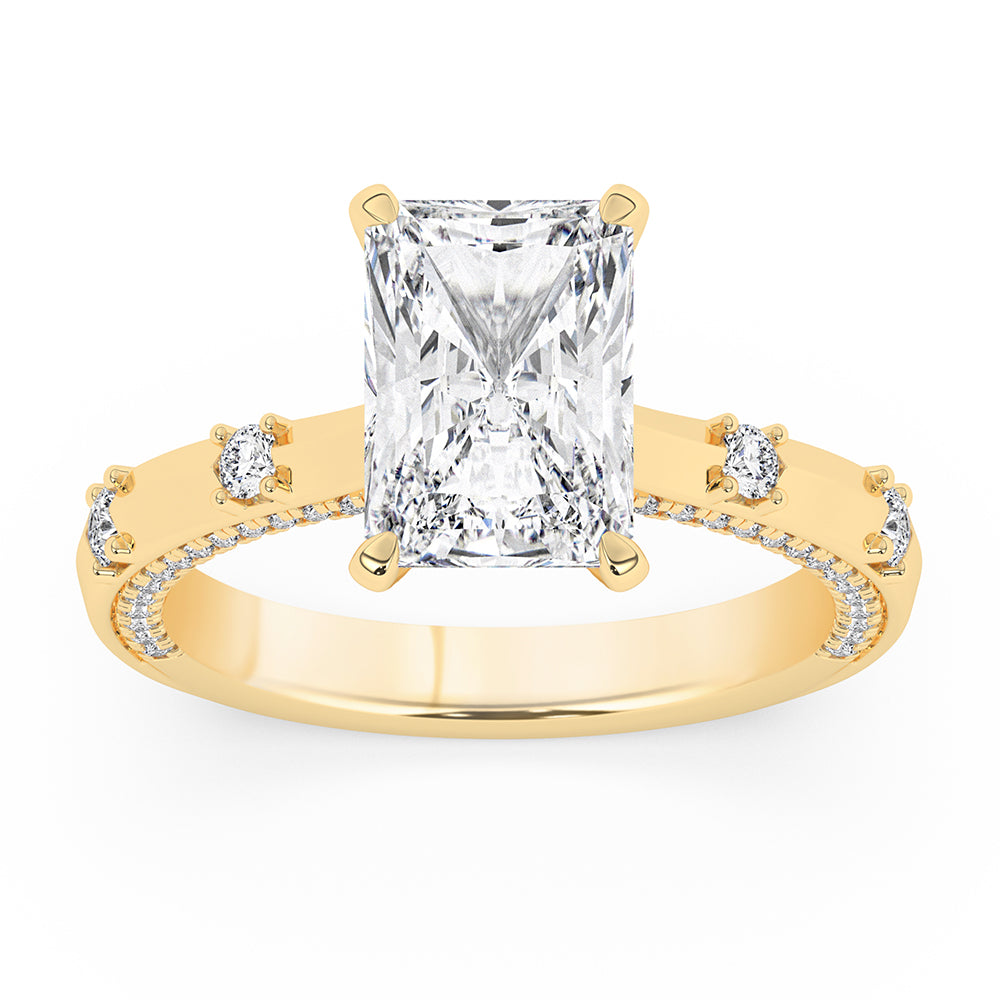 Diamond on Prong Engagement Ring 0.50 ctw