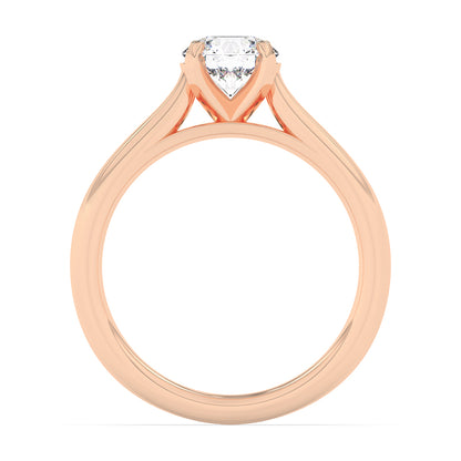 Solitaire Plain Shank Engagement Ring