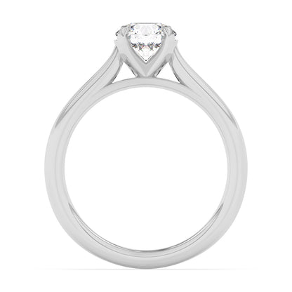 Solitaire Plain Shank Engagement Ring