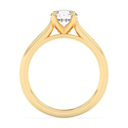 Solitaire Plain Shank Engagement Ring