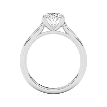 Solitaire Engagement Ring Plain Shank