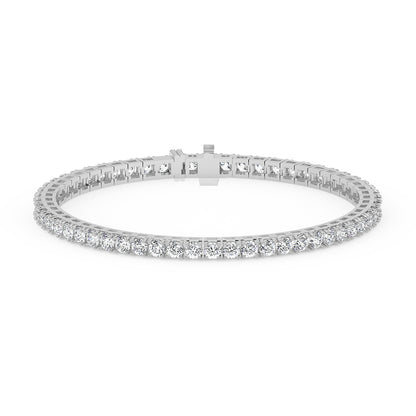 Tennis Bracelet with Square Links 5.94 ctw