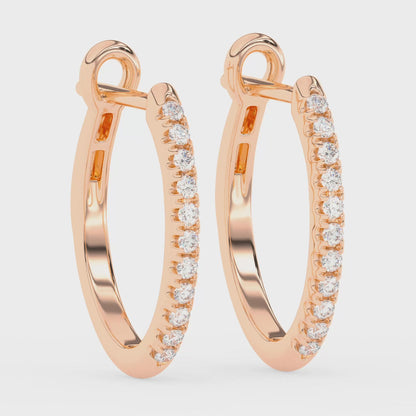 Round Hoops Click Lock 0.25 ctw