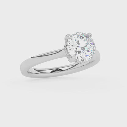 Hidden Halo Engagement Ring 0.15 ctw