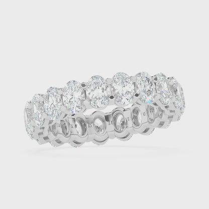 Oval Eternity Gallery Ring 0.25