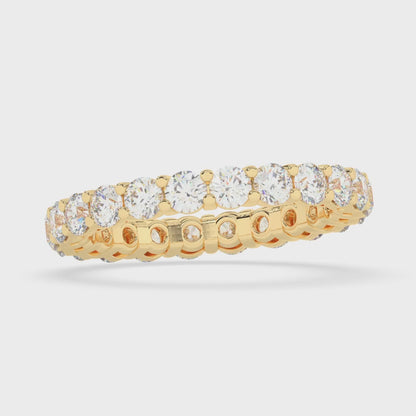 Round Eternity Gallery Ring 0.10