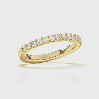 French Pave Wedding Band 0.50 ctw