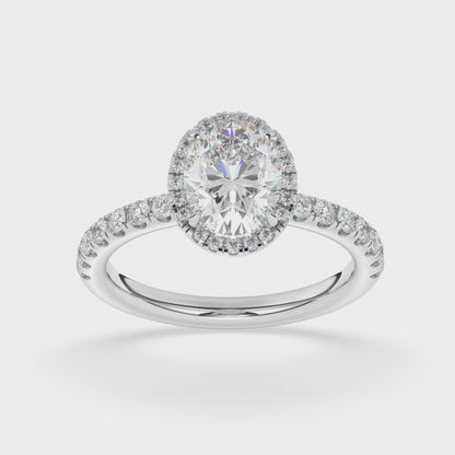 Halo Engagement Ring 0.50 ctw