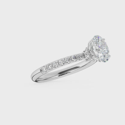 Collar Engagement Ring 0.4 ctw