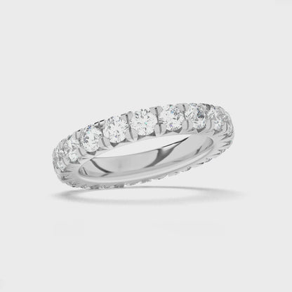 Round Eternity French Pave Ring 0.15