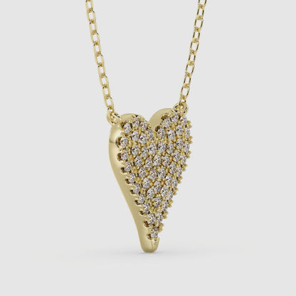 Heart Pendant with 18" Chain 0.40 ctw