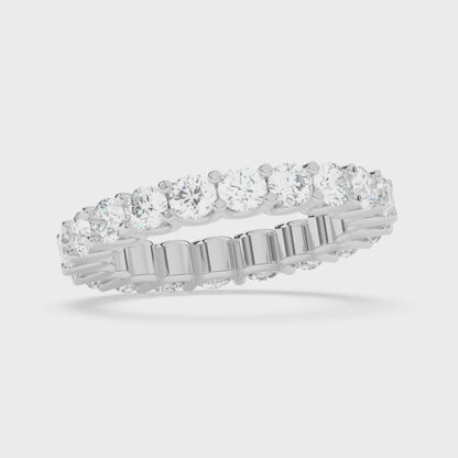 Round Eternity U Prong Ring 0.15