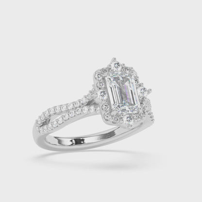 Split Shank Engagement Ring 0.6 ctw