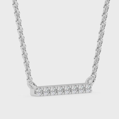 Pave Pendant with 18" Chain 0.05 ctw