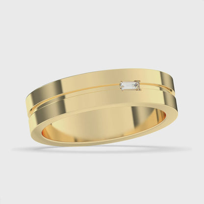 Men's Baguette Band 0.08 ct