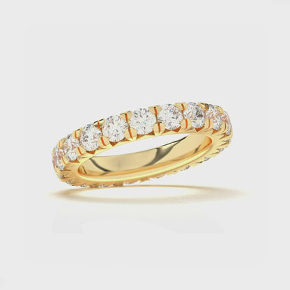 Round Eternity French Pave Ring 0.15