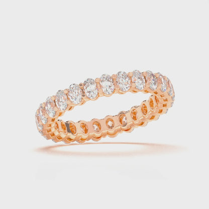 Oval Eternity Gallery Ring 0.10