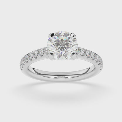 Peg Head Engagement Ring 0.50 ctw