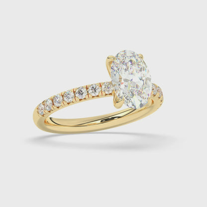 Claw Prongs Engagement Ring 0.4 ctw