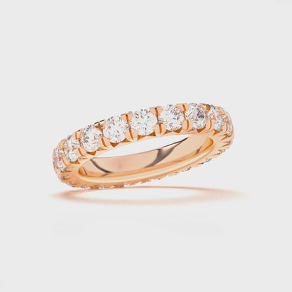 Round Eternity French Pave Ring 0.15