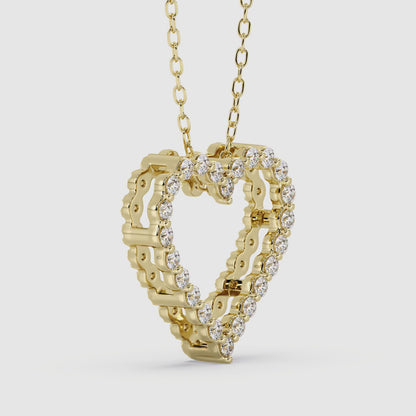 Heart Pendant with 18" Chain 0.54 ctw