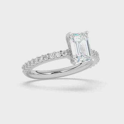 Peg Head Engagement Ring 0.35 ctw