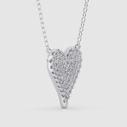 Heart Pendant with 18" Chain 0.40 ctw