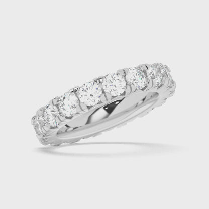 Round Eternity French Pave Ring 0.25