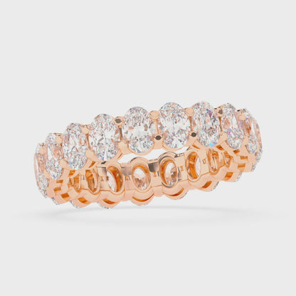 Oval Eternity Gallery Ring 0.25