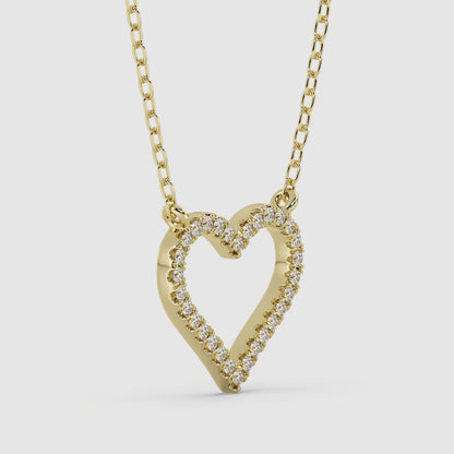 Heart Pendant with 18" Chain 0.15 ctw