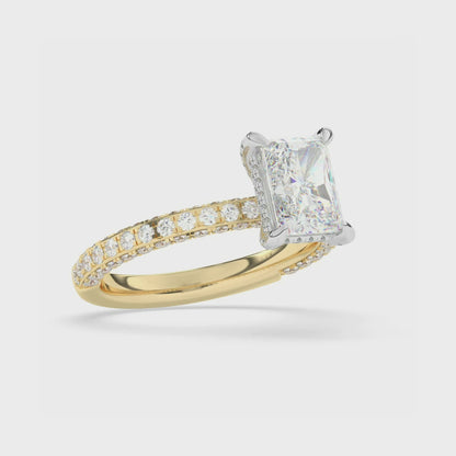 Diamonds on Prong Engagement Ring 1.0 ctw