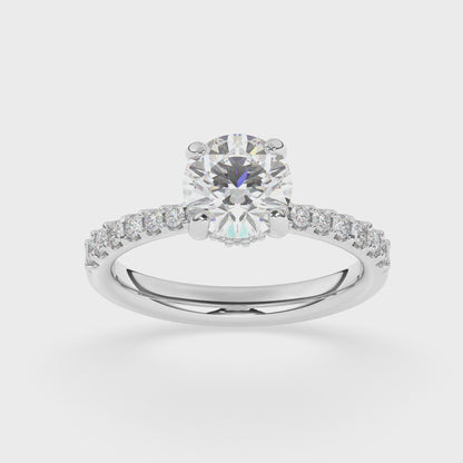 Collar Engagement Ring 0.4 ctw