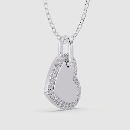 Heart Pendant with 18" Chain 0.15 ctw