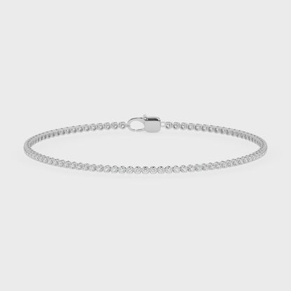 Crossfor Tennis Bracelet with Lobster Lock - 7 inches - 1 ctw