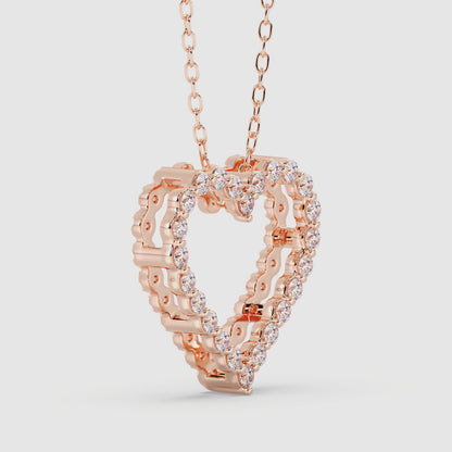 Heart Pendant with 18" Chain 0.54 ctw