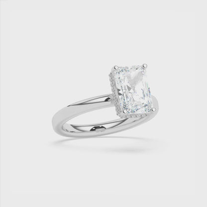 Hidden Halo Engagement Ring 0.10 ctw