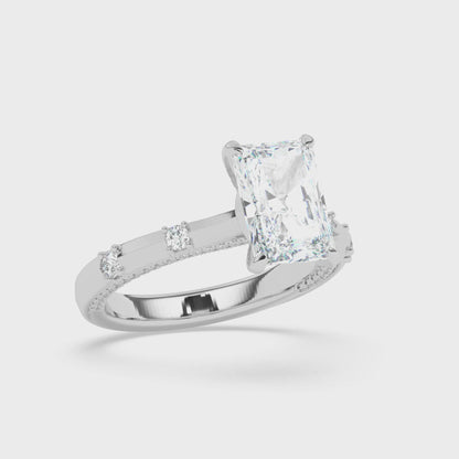 Diamond on Prong Engagement Ring 0.50 ctw