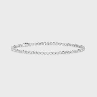 Crossfor Tennis Bracelet with Lobster Lock 3 ctw